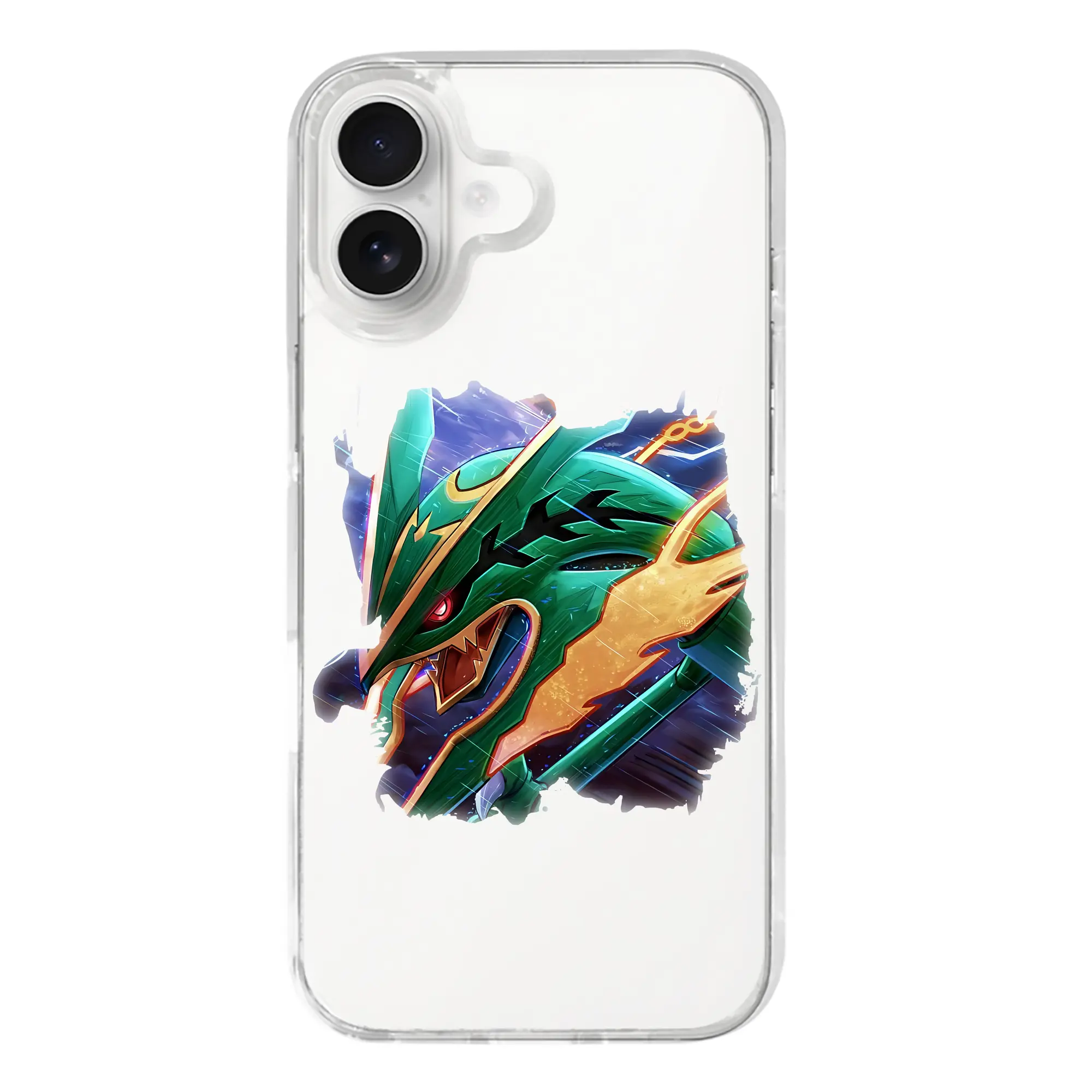 ポケモン グッズ,レックウザ - iPhone 17シリーズ 透明スマホケース – 薄型・耐衝撃・精密フィット保護カバー